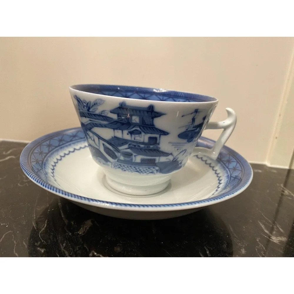 Vintage Mottahedeh Canton Cup & Saucer Portugal